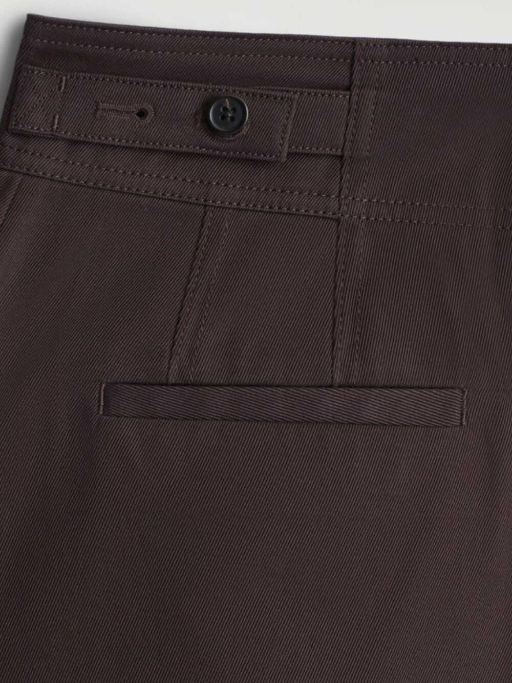 COS cropped brown cotton balloon pants size 8 - Picture 6 of 7